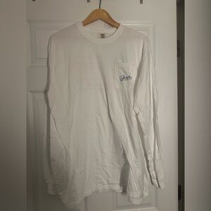 Comfort Colors White Long Sleeve Tee